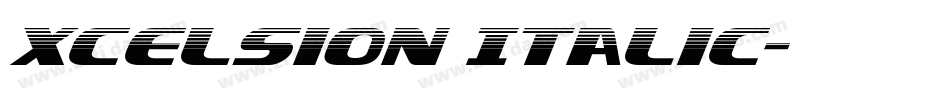 Xcelsion Italic字体转换
